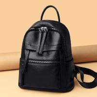 Mochila De piel de vaca para mujer y niña, morral de cuero suave de alta calidad, gran capacidad para viajes y ocio - details 1