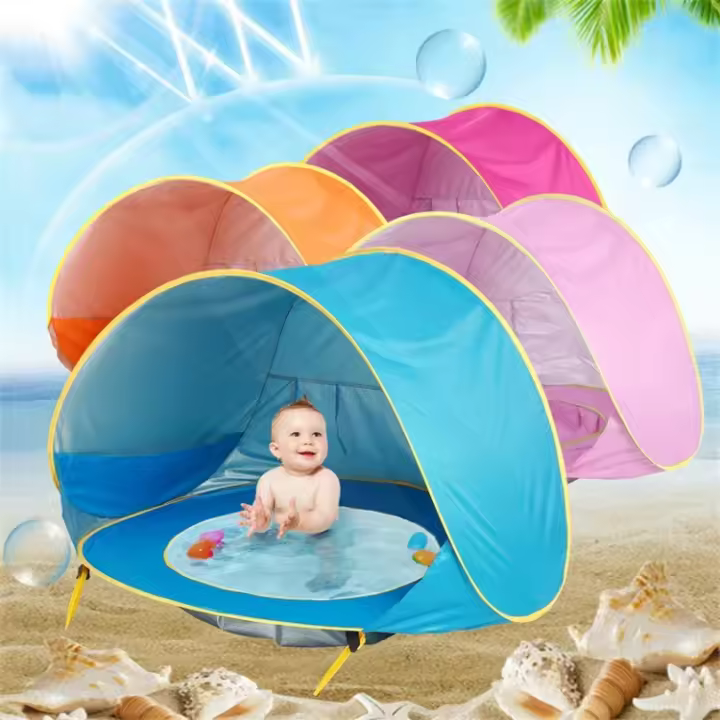 Tienda de Playa para Bebés, Refugio solar con Protección UV, juguetes infantiles para Exterior, Casa de Juguetes, juguetes para niños - 1