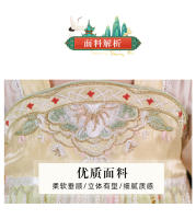 Túnica de la dinastía Song Hanfu para hombres y mujeres, primavera y otoño, traje antiguo de estilo chino Tang fino para niños, nuevo rendimiento para niños - details 2