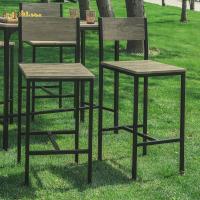 FST53X2 Lote de 2 taburetes con Respaldo,Taburete de Bar, Capacidad hasta 100 Kg,H95cm, ES (2 Taburetes-1) - details 5