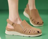 Sandalias de Punta cerrada para mujer, Calzado cómodo y ligero, talla grande - details 1