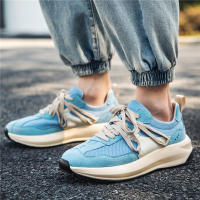 Zapatillas informales de otoño con cordones y suela gruesa para hombre - details 7