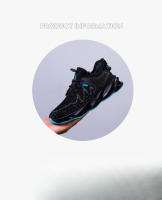 Zapatillas de moda de los hombres transpirables delgada tendencia de malla zapatos deportivos para correr Casual zapatos de hoja de fondo suave - details 3