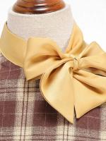 2025 nuevo Retro cuello falso Bowknot Plaid Vintage 1950s mujeres 3/4 manga larga Otoño Invierno elegante bolsillos Midi vestidos - details 4