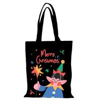 Bolso de compras a la moda para mujer, bolsos de regalo de Navidad con dibujos animados, bolsos de mano para mujer, bolso de mano ecológico, bolso de playa, lona para mujer, nuevo - details 8