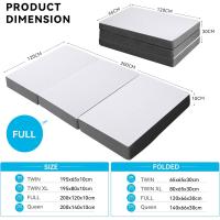 80x195x15cm Plegable Suelo Invitados Colchon Coche 3 Piezas Camping Funda - details 8