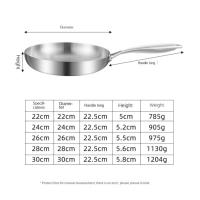Sartén de acero inoxidable 304, sartén antiadherente multifuncional sin recubrimiento, herramientas de cocina plegables, utensilios de cocina - details 0