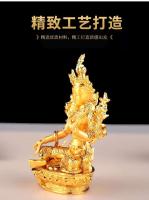 Hengjia Estatua de Tara Verde Decoración Adorno Chapado en Oro Guanyin Bodhisattva Adoración Hogar 2 Pulgadas - details 3
