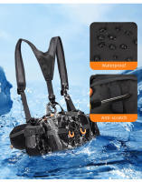 Riñonera de pesca multifuncional, equipo de pesca de viaje, portátil, para pesca al aire libre, senderismo, ciclismo, escalada, bolsa de almacenamiento grande - details 4