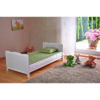 Cuna para bebé con colchón de espuma de aloe vera, rieles con protección dental, altura regulable, color blanco, cama infantil - details 6