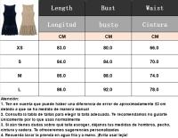 TRAFZA-Vestido corto informal para mujer, traje sin mangas con cuello redondo, lazo decorativo y cremallera, 4 colores, 2024 - details 1