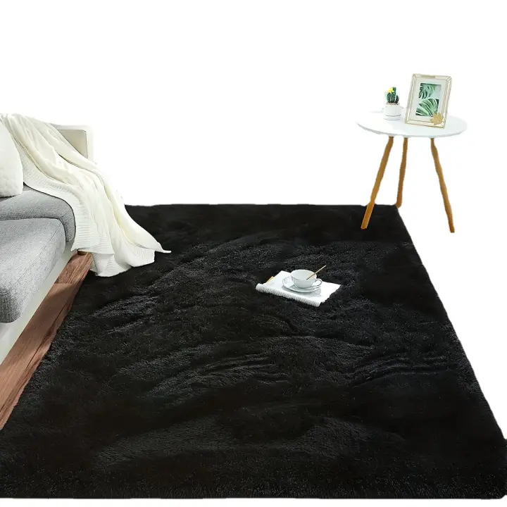 Alfombras De Área De Felpa Suave Para Sala De Estar, Alfombra De Piso Esponjosa Para Dormitorio, 1 unidad - 1