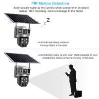Cámara de vigilancia de pantalla Triple con energía Solar, cámara inalámbrica remota para teléfono móvil a todo Color, día y noche, para exteriores - details 10