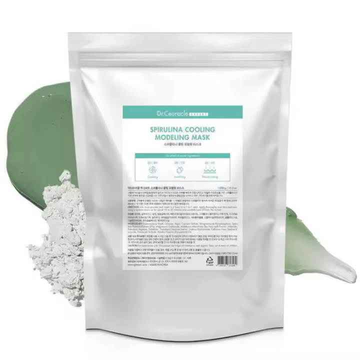 leegeehaam Dr.Ceuracle Expert Spirulina Cooling Modeling Face - Mascarilla facial de gelatina coreana para el cuidado de la piel para piel de vidrio, spa casero de bricolaje - 1