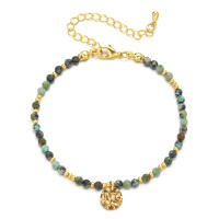 Pulseras y brazaletes de cuentas facetadas de piedra Natural de alta calidad, joyería de cristal para mujer, pulseras de hilo, regalo con cuentas de turmalina - details 4