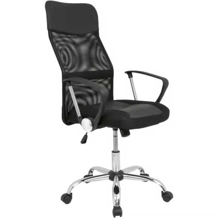 Silla de Oficina - Silla de Escritorio con Respaldo Transpirable - Color Negro - 1
