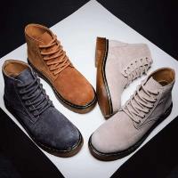 Botines informales para exteriores con suela gruesa para hombre, botas cálidas de piel de invierno - details 8