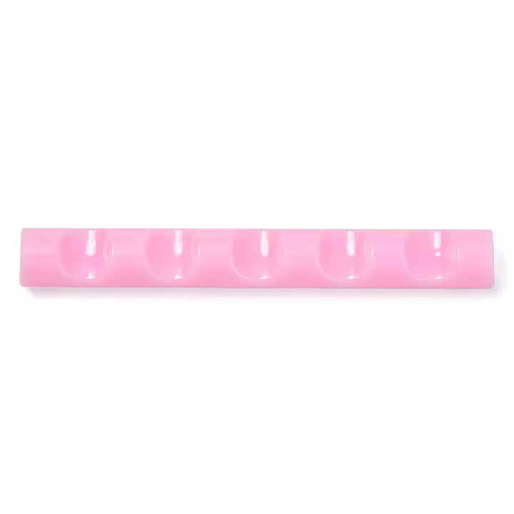 KADS-soporte para pinceles de uñas, accesorio de manicura, acrílico, transparente, rosa, Gel UV - 1