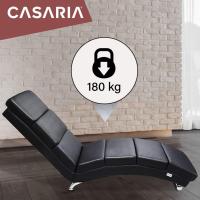 Chaise Longue Tumbona XXL London 186x89x55cm Sillón Ergonómico de Salón Oficina 180Kg Cuero Sintético Blanco - details 26