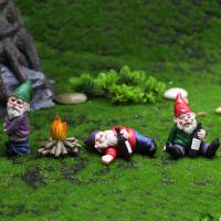 Mini estatua de gnomos de jardín de hadas, decoración de micropaisaje de musgo de resina, estatuilla enana en miniatura de hadas al aire libre, adornos de resina - details 3