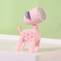 Mini lámpara de noche para el hogar, aspecto Adorable, botón plegable, alimentado por batería, luz LED, lindo perro de dibujos animados, ciervo - details 6