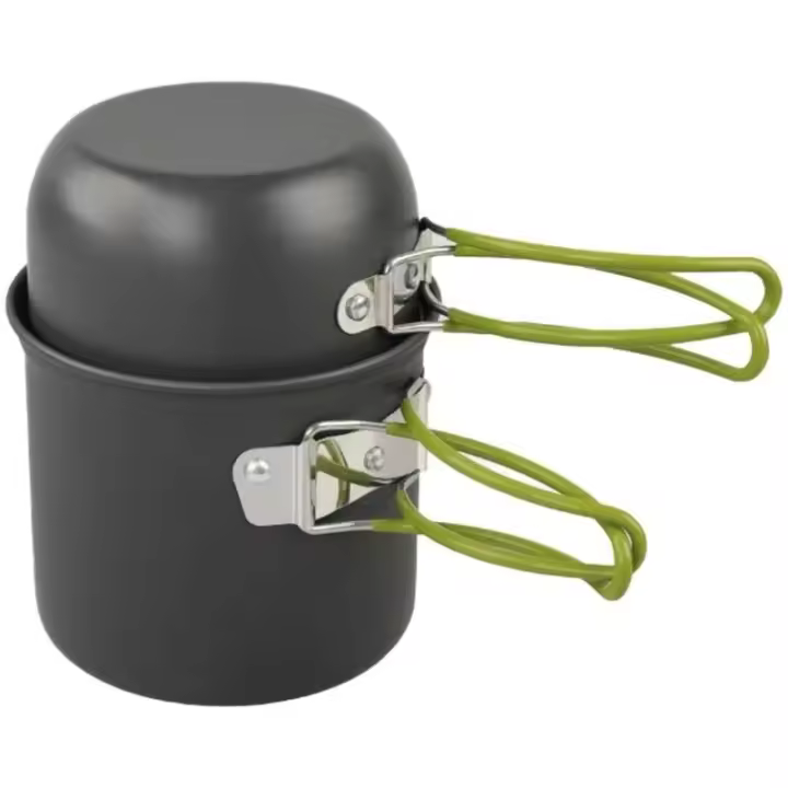 Cubierta de Cocina Portátil para Acampar al Aire Libre Utensilios de Picnic Antiadherentes Fáciles de Limpiar para 1-2 Personas Deportes y Exteriores - 1