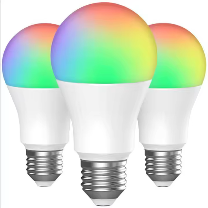 Bombillas LED a todo color, bombilla LED regulable E27, luz ambiental con - 1