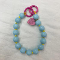 Pulsera coreana con cuentas de corazón de amor para mujer, pulsera colorida y dulce para teléfono, accesorios para iPhone, cordón colgante con cadena antipérdida - details 14