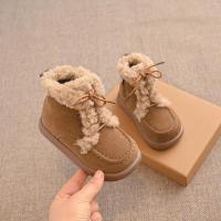 Botas cortas antideslizantes para niñas, zapatos versátiles de cuero y algodón, fondo suave, moda de estilo coreano, invierno, 2024 - details 5
