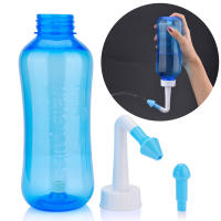 Irrigador Nasal de 300ML para adultos y niños, botella de enjuague, Protector Nasal, evita Sinusitis, rinitis alérgica, olla Neti - details 8