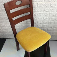 Fundas para cojines de asiento súper suaves de tela de terciopelo, fundas elásticas para sillas, para Hotel, banquete, comedor, sala de estar, 1/2/4/6 piezas - details 9