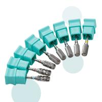 Brocas de seguridad para uñas HYTOOS, barril de 13mm a prueba de polvo D4S, brocas de carburo para diestros para uñas, herramienta de taladros eléctricos para manicura - details 1