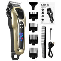 Kemei-cortadora de pelo eléctrica para hombre, cortadora de pelo profesional hine, Barbero, carga rápida por USB, con pantalla LCD - details 9