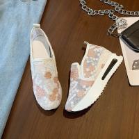 Zapatos deportivos informales de malla de encaje para mujer, calzado deportivo informal con suela gruesa, bordado grande, primavera y verano, 2024 - details 5