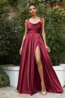 Vestido de Graduación Largo para Mujer Traje Elegante de Denim con Escote Alto, Espalda Descubierta, Cremallera en la Espalda, Ocasiones Formales, 2025 - details 47