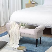 Pie Cama Banqueta Brazos Tapizada Tipo Mara para Dormitorio Salón Recibidor 102x36x51cm Carga 130kg - details 7