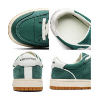 Nuevos zapatos de lona de realce medio-top verde militar tendencia de moda retro zapatos de hombre. - details 9
