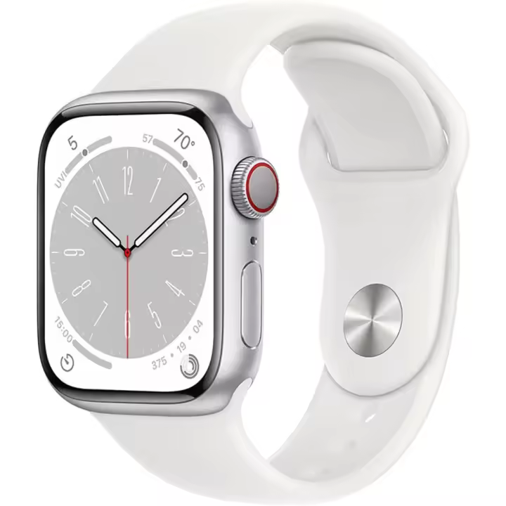 Apple Watch Series 8 GPS Celular 41 mm Ca Aluminio Plata Correa deportiva - 1