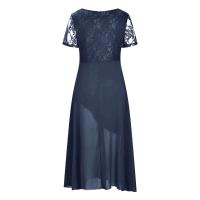 Vestido de verano a la moda con cuello en V, pantalón corto informal, vestidos de manga para mujer - details 4