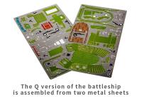 Rompecabezas de Metal 3D Microworld Modelo de Buque de Batalla Militar Juegos de Rompecabezas DIY - details 5