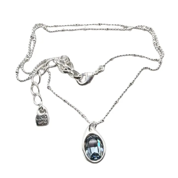 Unode50- Collar de piedras preciosas azules, joyería para mujer - 1