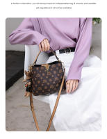 FOXER-Bolso cruzado de cuero sintético para mujer, bandolera con estampado de cubo - details 14