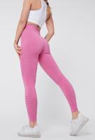 Mallas deportivas de cintura alta sin costuras para mujer, pantalones de Fitness para gimnasio, mallas de Yoga huecas para correr - details 0