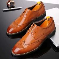 Derby Italy Mocassin Shoos ropa formal para hombre de alta calidad Zapatos de cuero Oxford Block - details 3