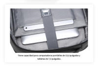 Mochila de negocios para hombre, bolsa de ordenador informal, puede contener computadoras de 14-15,6 pulgadas y puede ampliar la capacidad - details 4