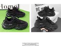 Nuevos zapatos deportivos informales transpirables para correr con suela gruesa de malla, zapatos deportivos de moda para correr y caminar para hombre - details 6