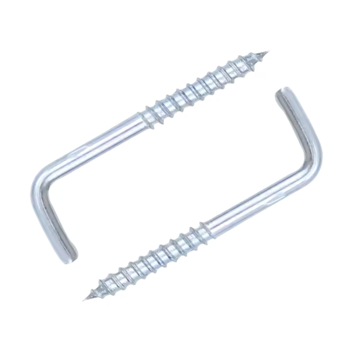 Ganchos de Tornillo en Forma de L NINDEJIN Acero Plateado Autoperforante Ideal para Colgar Ropa - 1
