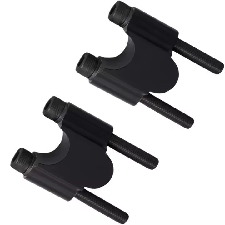 Elevador de manillar, abrazadera para motocicleta, Kit de barras de elevación de 30mm de altura, Compatible (negro) - 1