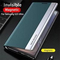 Funda de cuero de lujo con tapa para Samsung Galaxy S25 S22 S20 S23 S21 S24 FE Note 20 Ultra 10 Plus - details 0