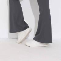 Pantalones acampanados con cintura en V, leggings de yoga de secado rápido de cintura alta, pantalones deportivos de pierna ancha para Fiess - details 37